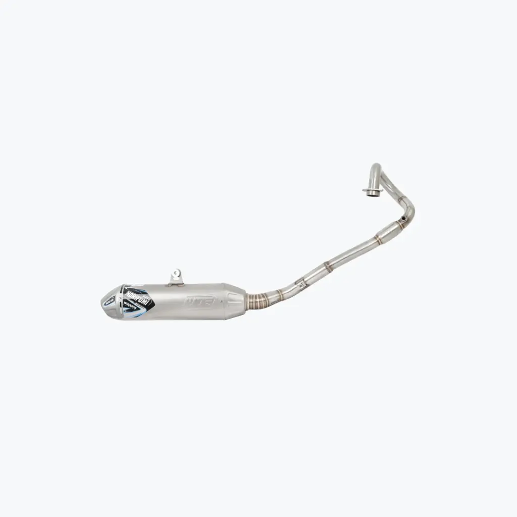 NORIFUMI KLX 230 Whoops 2024 Stainless Steel Exhaust slip-on with aggressive design and polished finish