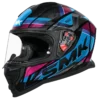 SMK Nova Track Helmet GL259 Magenta Chrome full face motorcycle helmet