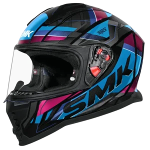 SMK Nova Track Helmet GL259 Magenta Chrome full face motorcycle helmet