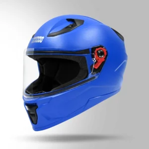 Studds Raider Street Full Face Helmet Blue with scratch resistant visor and aerodynamic design
