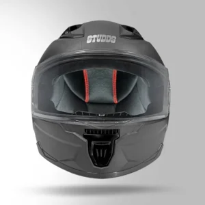 Studds Raider Street Full Face Helmet Grey with ISI DOT certification and scratch resistant visor