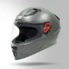 Studds Raider Street Full Face Helmet Grey with ISI DOT certification and scratch resistant visor