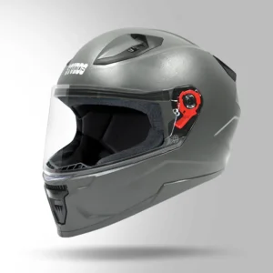 Studds Raider Street Full Face Helmet Grey with ISI DOT certification and scratch resistant visor