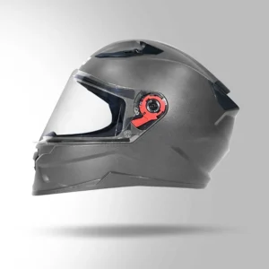 Studds Raider Street Full Face Helmet Grey with ISI DOT certification and scratch resistant visor