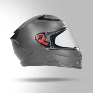 Studds Raider Street Full Face Helmet Grey with ISI DOT certification and scratch resistant visor