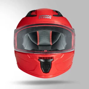 Studds Raider Street Full Face Helmet Red with scratch resistant visor