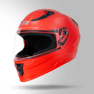 Studds Raider Street Full Face Helmet Red with scratch resistant visor