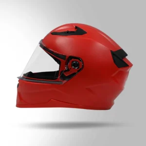 Studds Raider Street Full Face Helmet Red with scratch resistant visor