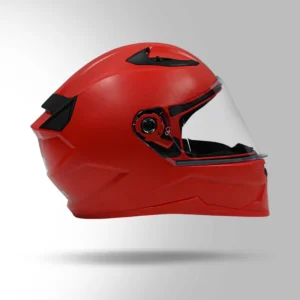 Studds Raider Street Full Face Helmet Red with scratch resistant visor