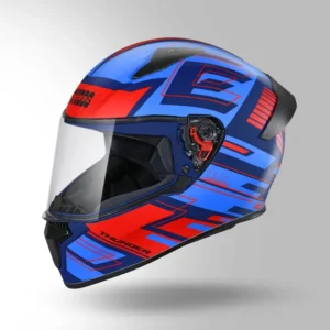 STUDDS Thunder Communication Ready D3 Decor Bluetooth Helmet Blue Red