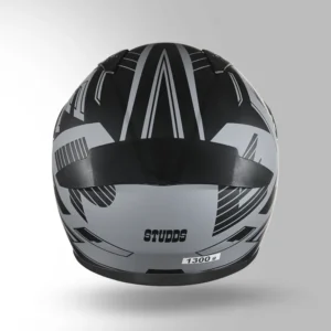 STUDDS Thunder Communication Ready D3 Matt Grey Black Bluetooth Full Face Helmet