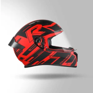 STUDDS Thunder Communication Ready D3 Helmet Matt Red Black Bluetooth Ready Full Face Helmet