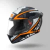 Studds Thunder Communication Ready D4 Bluetooth Helmet Black Orange full face riding helmet