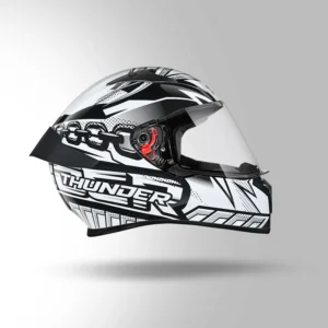 Studds Thunder Communication Ready D5 Bluetooth Helmet Black White