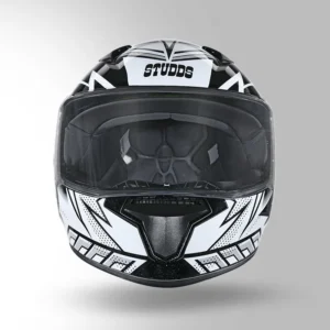 Studds Thunder Communication Ready D5 Bluetooth Helmet Black White
