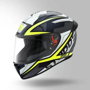 Studds Thunder CR D4 Bluetooth Communication Ready Full Face Helmet Black Yellow