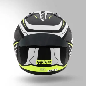 Studds Thunder CR D4 Bluetooth Communication Ready Full Face Helmet Black Yellow