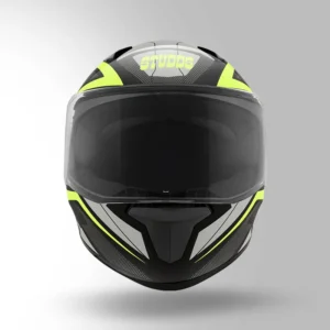 Studds Thunder CR D4 Bluetooth Communication Ready Full Face Helmet Black Yellow