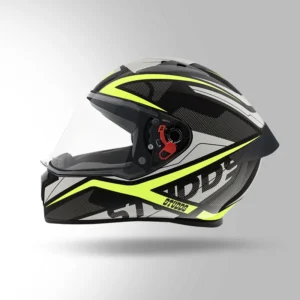 Studds Thunder CR D4 Bluetooth Communication Ready Full Face Helmet Black Yellow