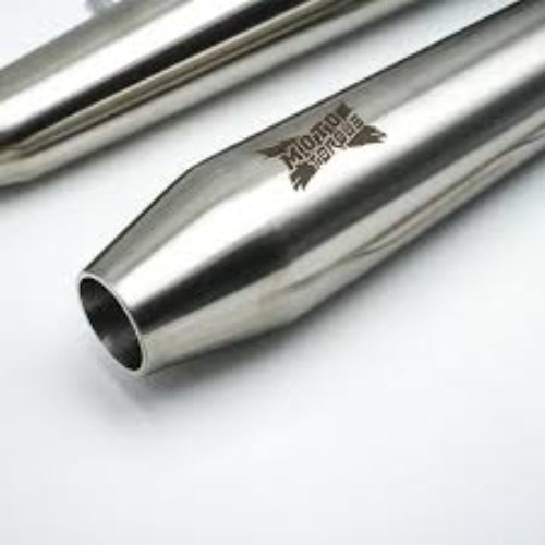 Moto Torque Bolt Pro Matte Exhaust installed on Royal Enfield Interceptor 650