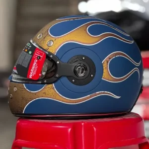 SMK RETRO INFERNO MA577 FULL FACE HELMET