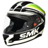 SMK Bionic Adult Outline Full Face Helmet GL128 black full face helmet with visor