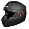SMK Bionic Adult Solid Full Face Helmet Black MA 200 front side view