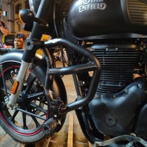 BS Auto RE Rust-Free Crash Guard Black for Royal Enfield Classic Reborn BS6 with sliders