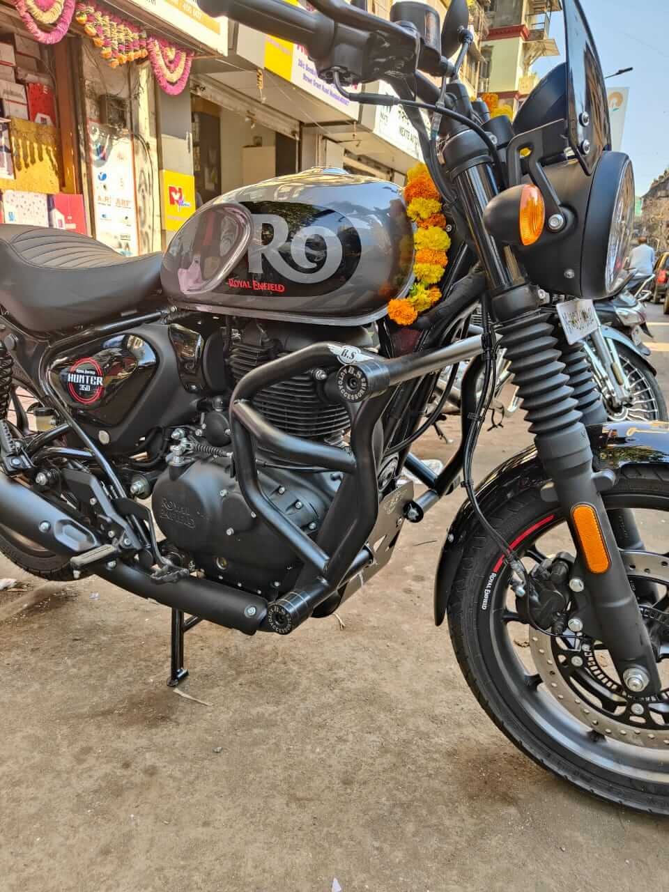 BS Auto Hunter 350 crash guard bull design black stainless steel rust free