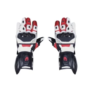 Roaring Toyz 33 Red Line Racer Riding Gloves red protective bike gloves with knuckle protection