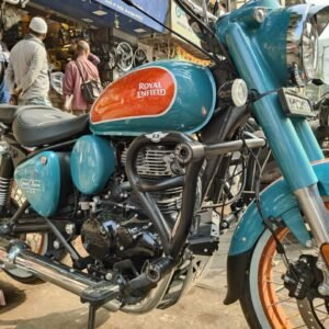 BS Auto Crash Guard for Royal Enfield Goan Classic 350 stainless steel dual slider black crash guard