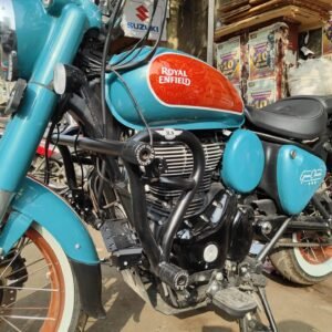 BS Auto Crash Guard for Royal Enfield Goan Classic 350 stainless steel dual slider black crash guard
