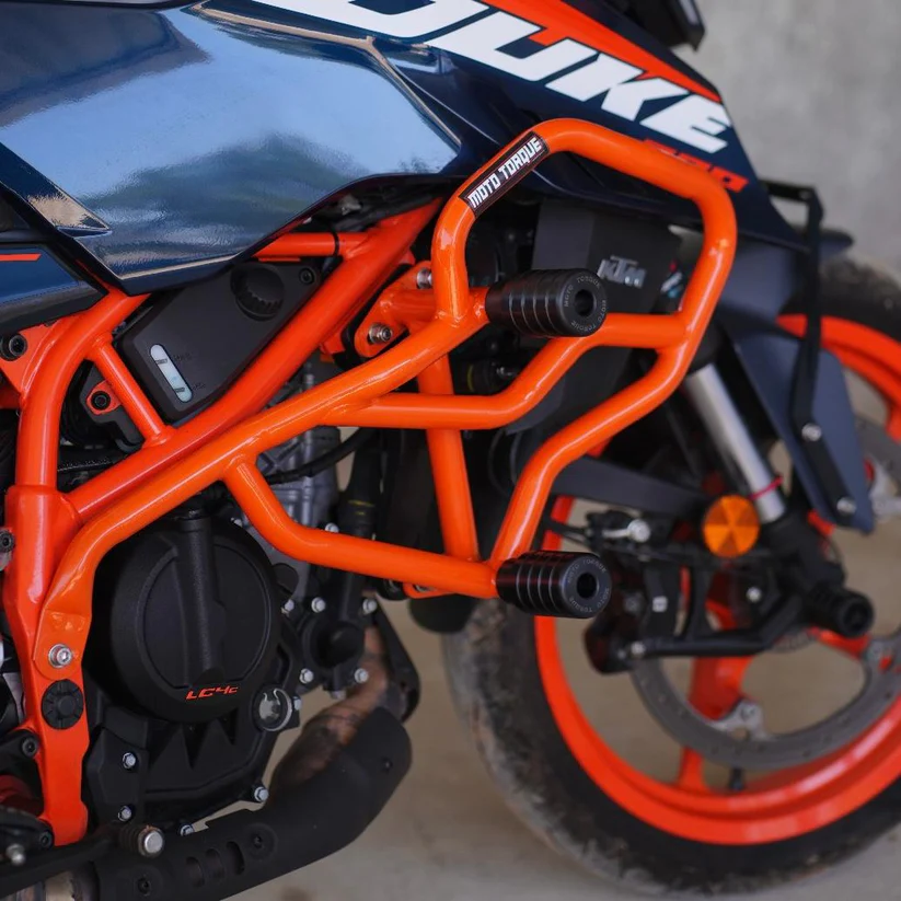 Moto Torque Thor Crash Guard Orange for KTM Duke 250 390 Gen 3 engine protection