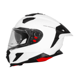 IGNYTE IGN-16 ISS DOT Solid Glossy White full face helmet with Pinlock visor and sun shield