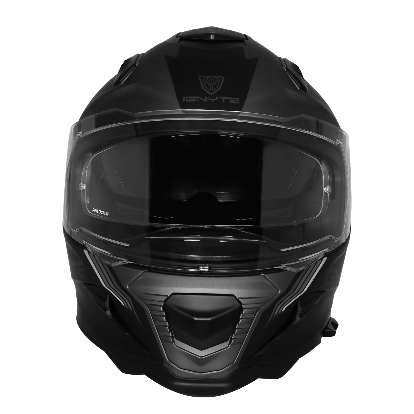 IGNYTE IGN-16 ISS DOT Quantumm Glossy Grey White Full Face Helmet with Pinlock Visor