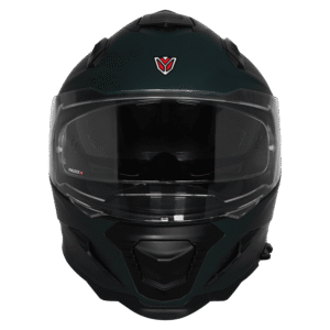 IGNYTE IGN-16 ISS DOT ISI Solid Glossy Green Full Face Helmet with Pinlock Visor
