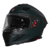 IGNYTE IGN-16 ISS DOT ISI Solid Glossy Green Full Face Helmet with Pinlock Visor