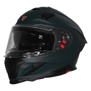 IGNYTE IGN-16 ISS DOT ISI Solid Glossy Green Full Face Helmet with Pinlock Visor