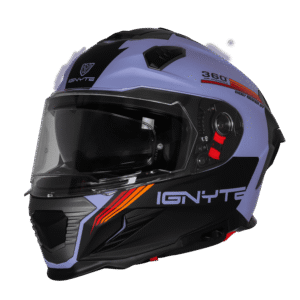 IGNYTE IGN-16 ISS DOT Quantumm Matt Metal Blue Red Orange Full Face Helmet
