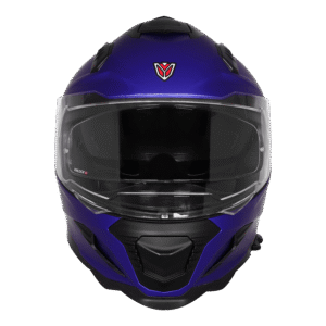 IGNYTE IGN-16 ISS DOT ISI Solid Matt Yellow Blue Full Face Helmet side profile view