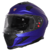 IGNYTE IGN-16 ISS DOT ISI Solid Matt Yellow Blue Full Face Helmet side profile view