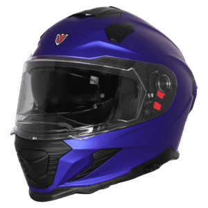 IGNYTE IGN-16 ISS DOT ISI Solid Matt Yellow Blue Full Face Helmet side profile view