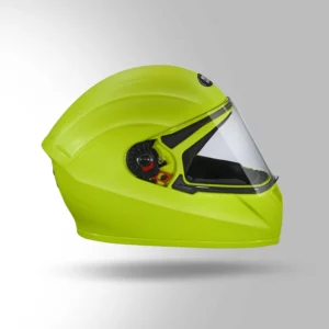 Studds Crest Eco Fluorescent Yellow Full Face Motorcycle Helmet