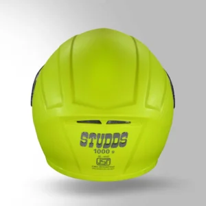 Studds Crest Eco Fluorescent Yellow Full Face Motorcycle Helmet
