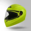 Studds Crest Eco Fluorescent Yellow Full Face Motorcycle Helmet