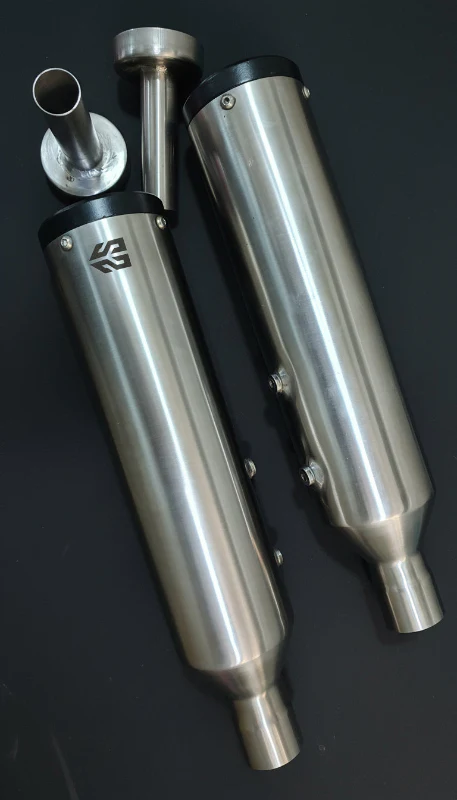 SS Motocorp Adaptable Slip-On Silencer (Pair)- For Royal Enfield Super Meteor 650 - Image 2
