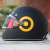 SMK RETRO SOLID MA240 GLOSSY-BLACK  FULL FACE HELMET