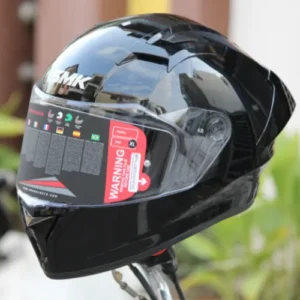 SMK STELLAR SOLID GL200 GLOSSY-BLACK FULL FACE HELMET