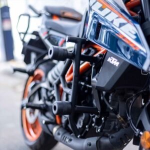 Hyperrider Crash Guard KTM Duke Gen 3 Husqvarna 250 401 2024 with CNC Delrin sliders black