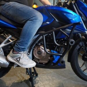 HYPERRIDER Bajaj Dominar Crash Guard Type 2 with frame sliders heavy duty engine protection